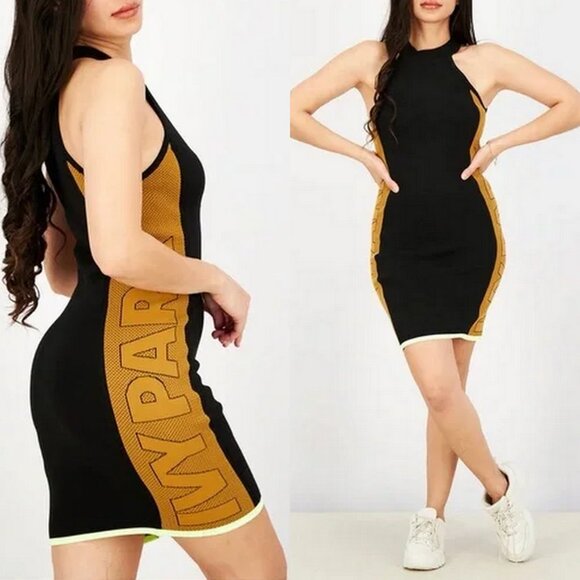 Adidas X Ivy Park Bodycon Stretch Knit Sleeveless Dress - Picture 2 of 10